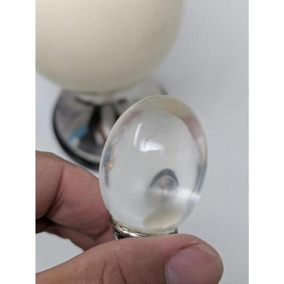 Anthony Redmile -Ostrich Egg Tobacco Sealer-Silver Base/Top Crystal Egg Top 1970 - Picture 7 of 9